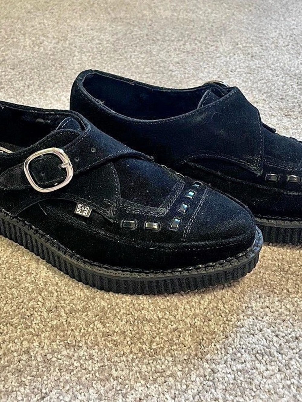 T.U.K. Creeper. Platform Shoes Black US m7/w9
